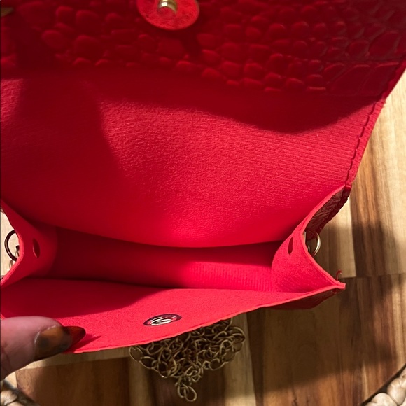 Crocodile-Embossed Mini Handbag - Picture 3 of 6